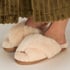 Kapcie Sheepskin, Biały