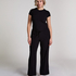 Top od piżamy Rib Essential, Czarny