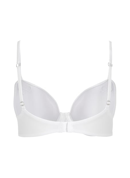Biustonosz usztywniany z fiszbinami Super Soft, Biały
