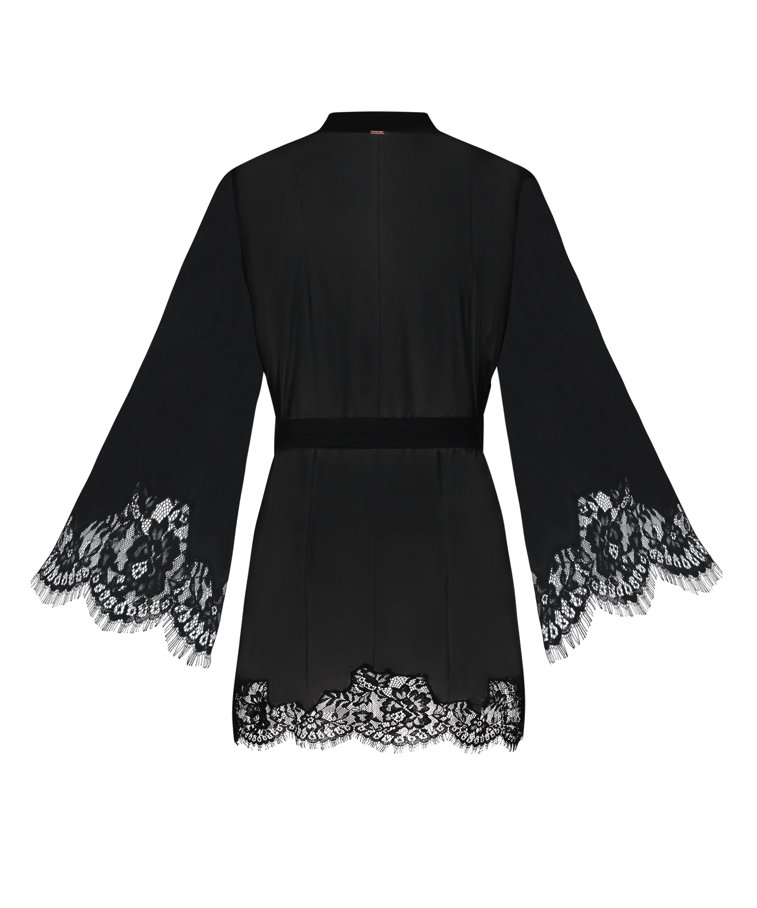 Satynowe kimono, Czarny, main