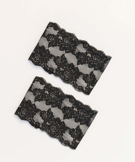 ANTI CHAFING LACE BANDS, Czarny