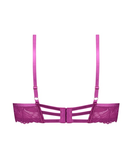Biustonosz nieusztywniany z fiszbinami Lulu, Fioletowy