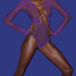 Koronkowe body Nyakim, Fioletowy