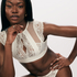 Biustonosz bralette Indigo, Biały