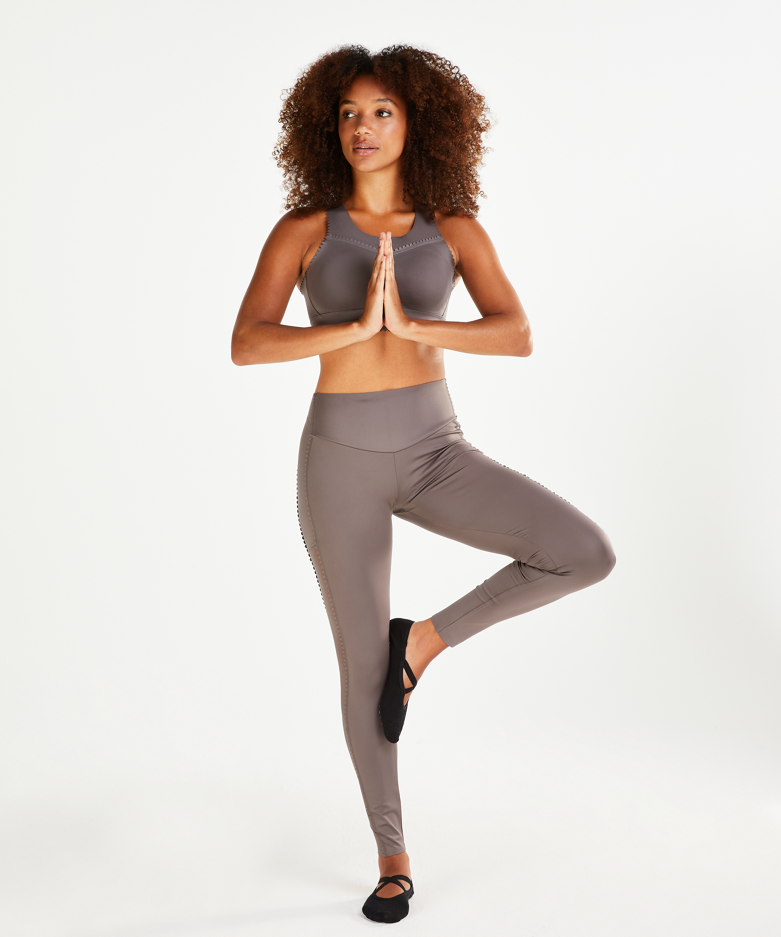 HKMX The Scallop sports bra level 2, Szary, main