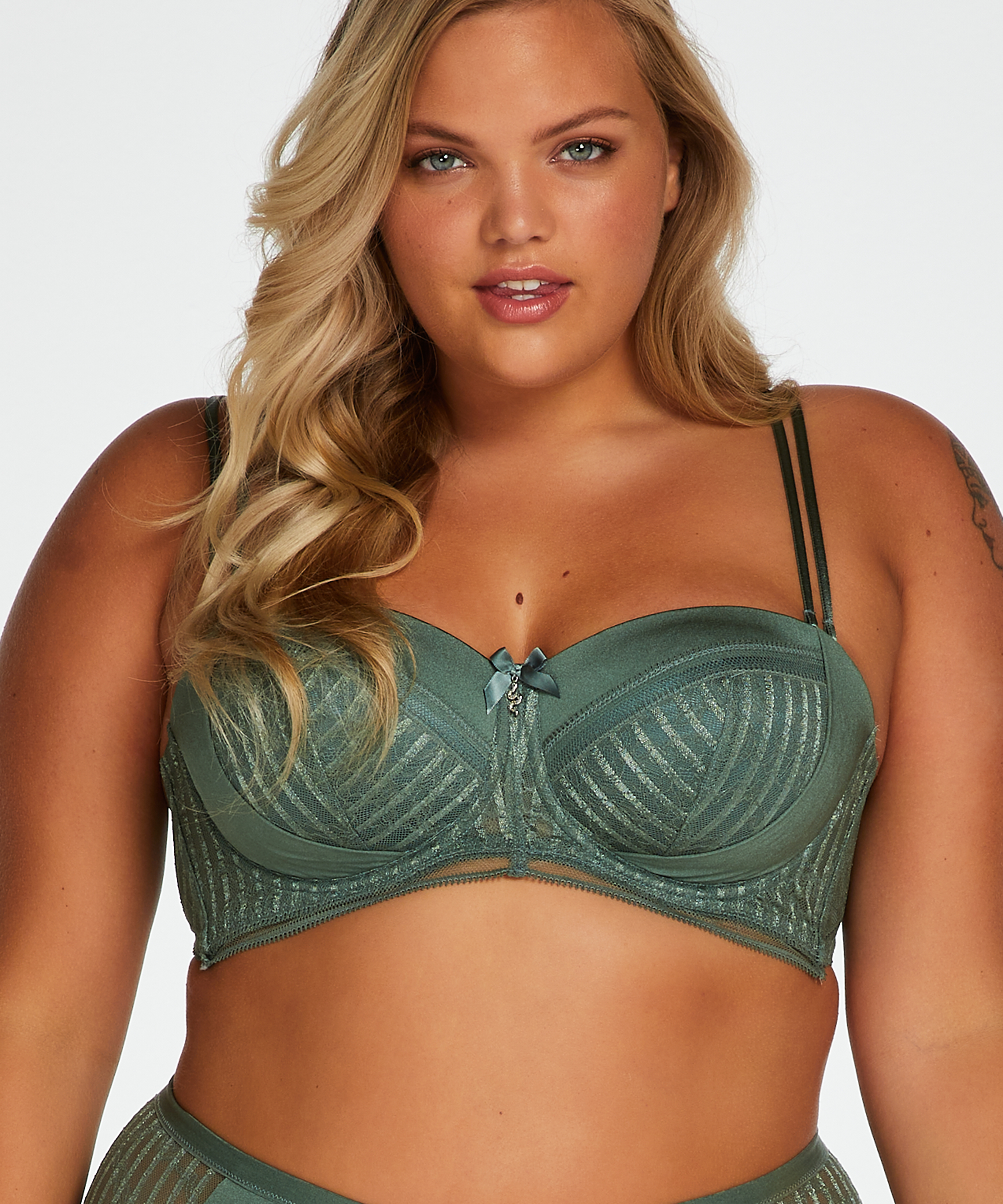 Kriss padded strapless underwired bra I AM Danielle, Zielony, main