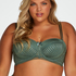 Kriss padded strapless underwired bra I AM Danielle, Zielony