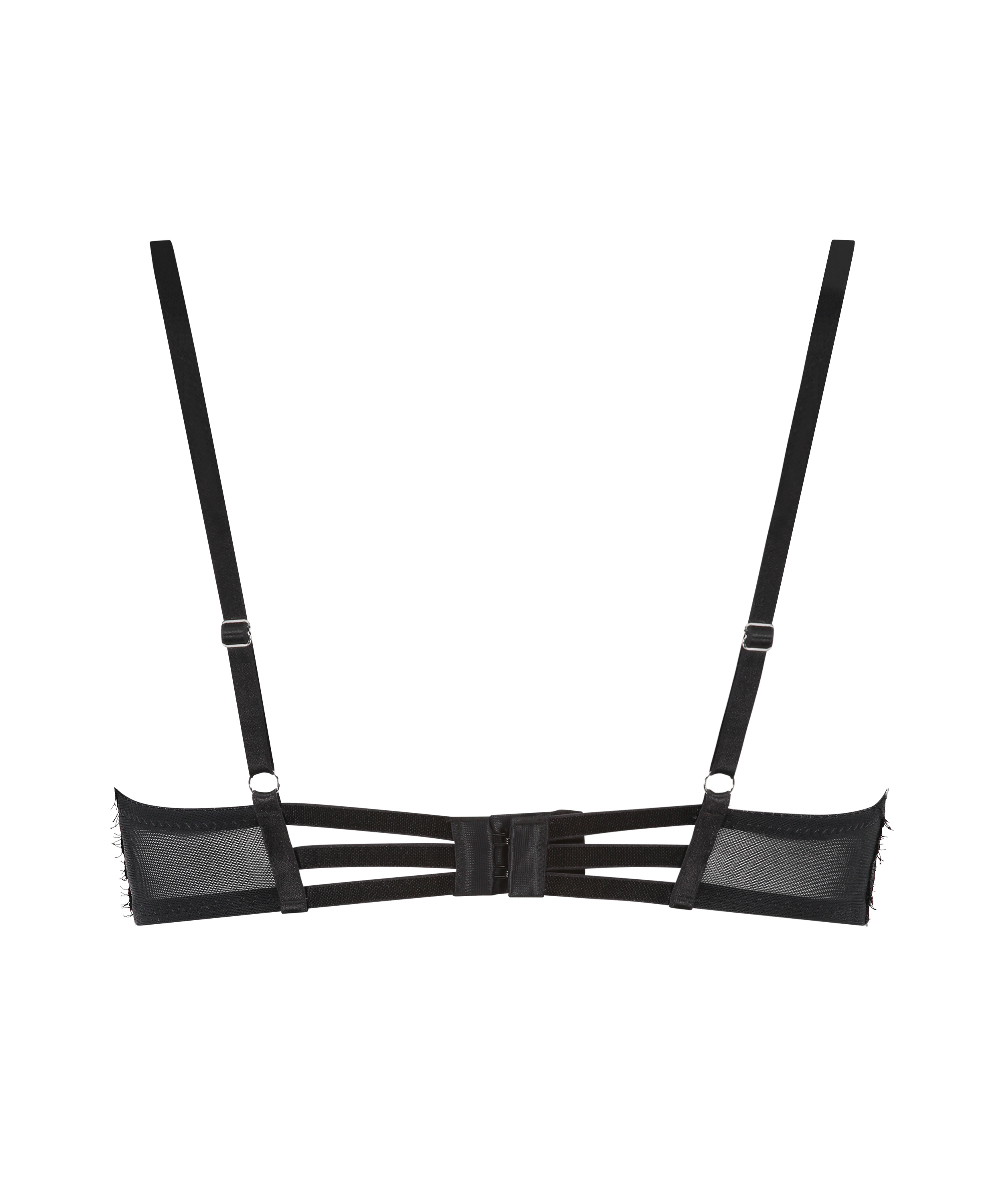 Biustonosz powiększający usztywniany z fiszbinami Arabella, Czarny, main