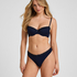 Biustonosz usztywniany z fiszbinami Lola, Niebieski