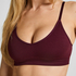 Tr&oacute;jkątny biustonosz bralette Dide, Czerwony