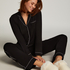 Narzutka Essential z dżerseju z długim rękawem, Czarny