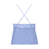 Cami Top Satin Marcela, Niebieski