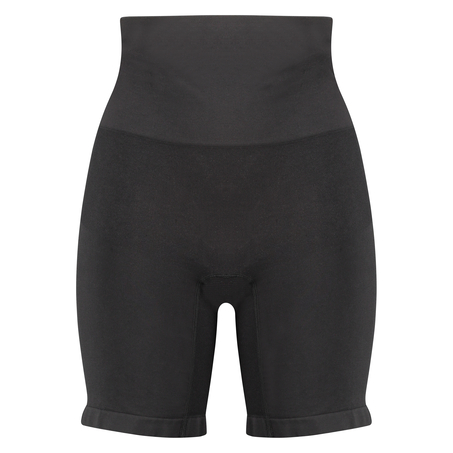 Ujędrniające, szczuplejsze spodnie z siateczki, Czarny