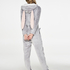 Novelty Fleece Onesie, Szary