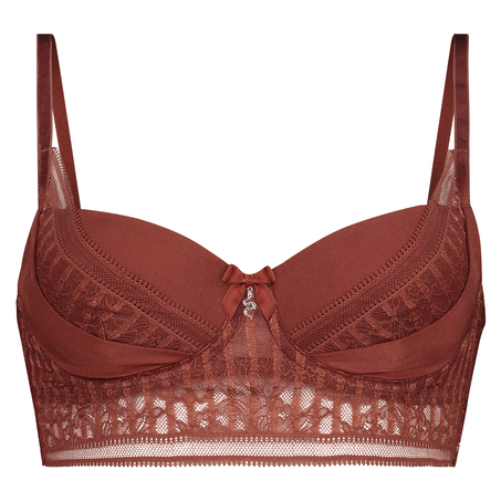 Padded Longline Underwired Bra Winnie I AM, Czerwony