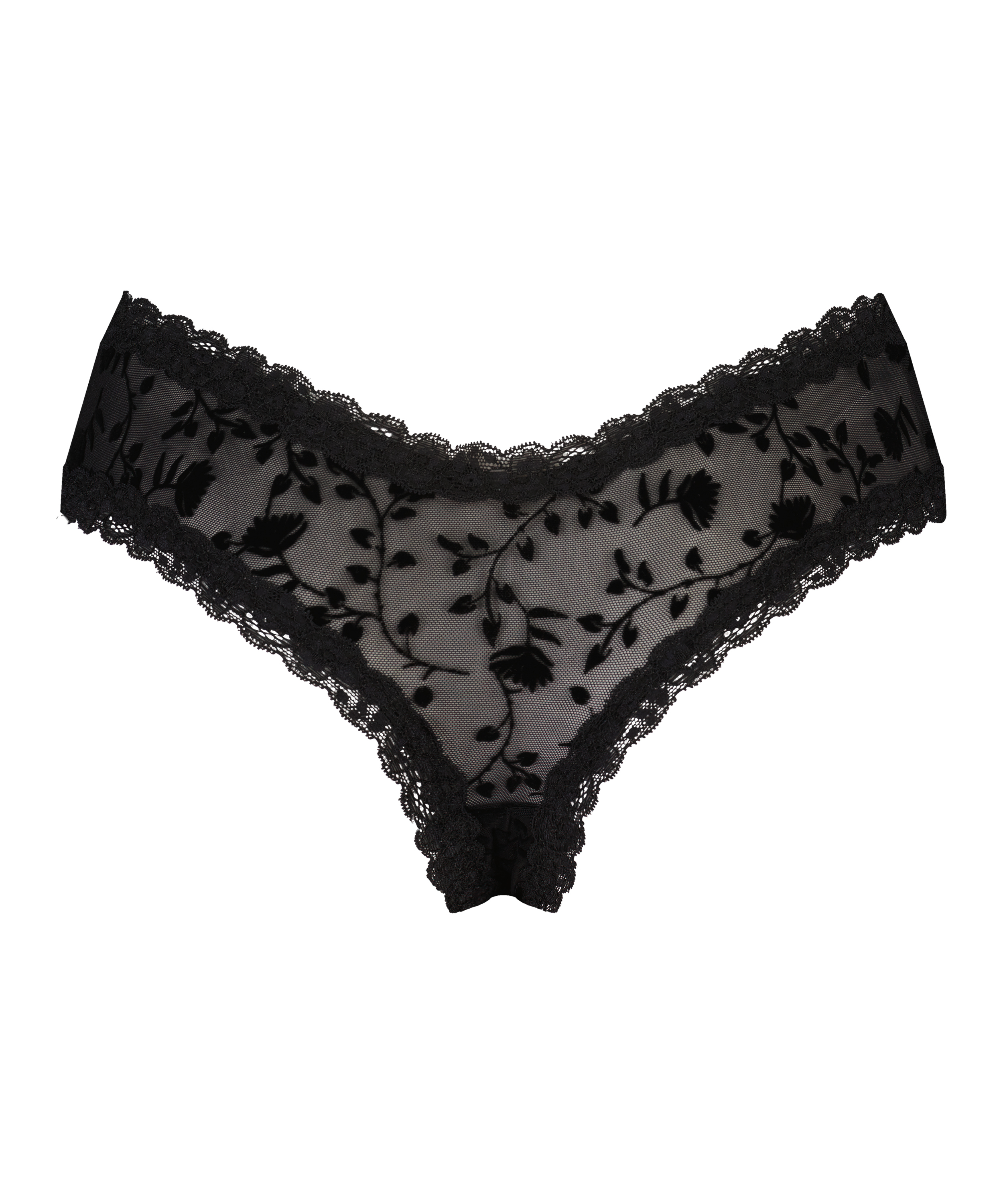 Brazyliany V-shape Mesh, Czarny, main