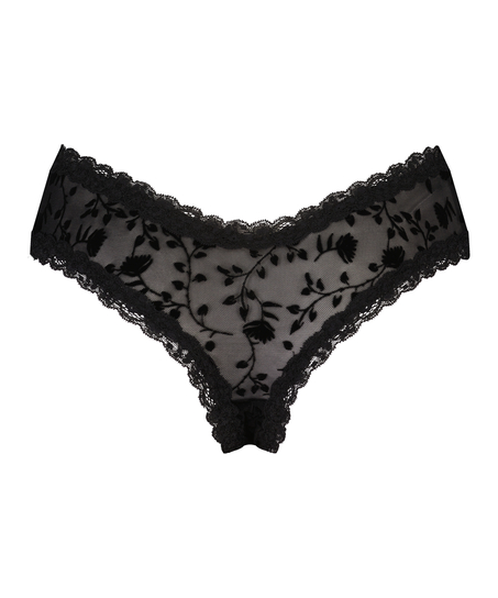 Brazyliany V-shape Mesh, Czarny