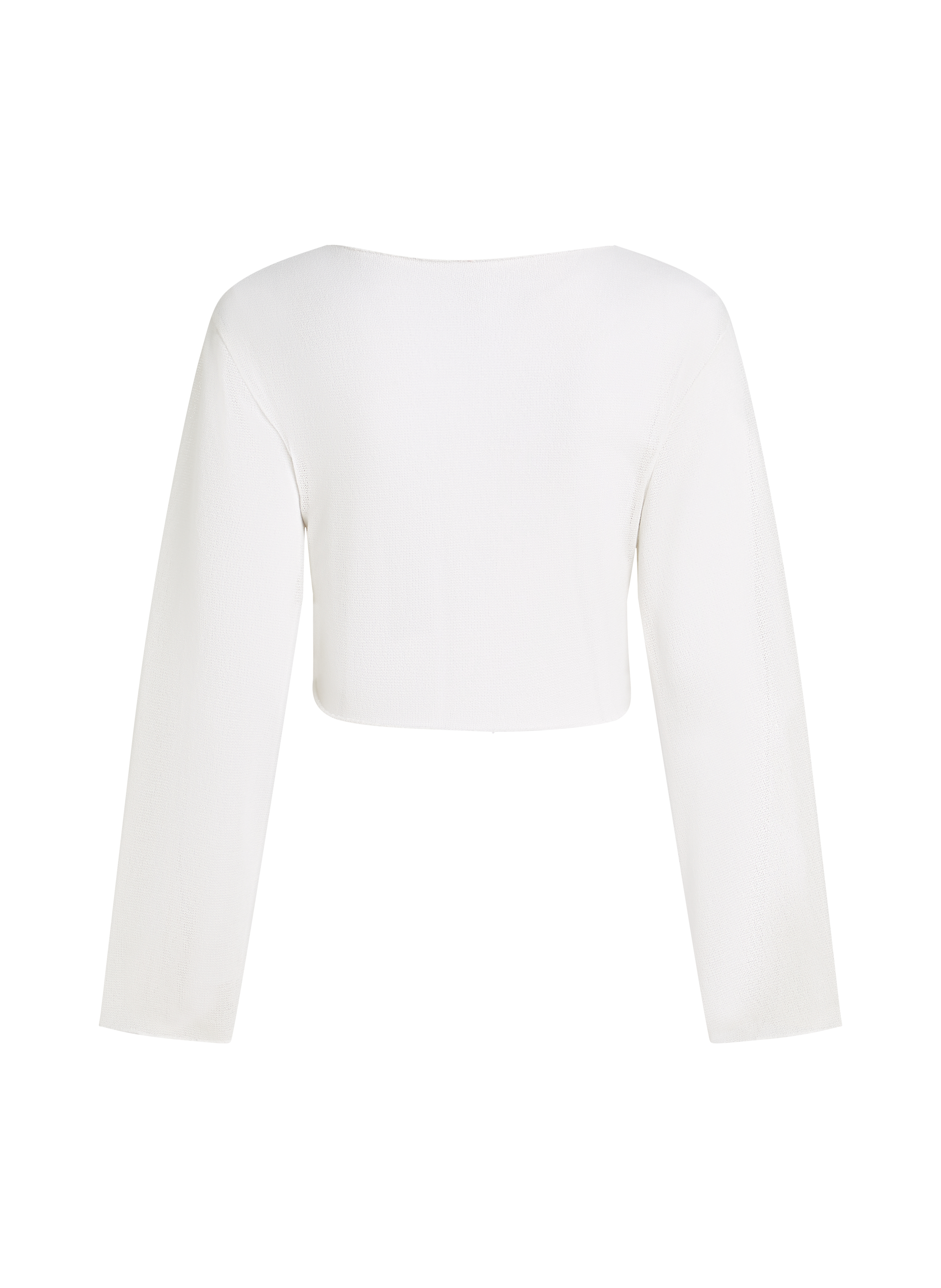 Top z dzianiny plażowej, Biały, main