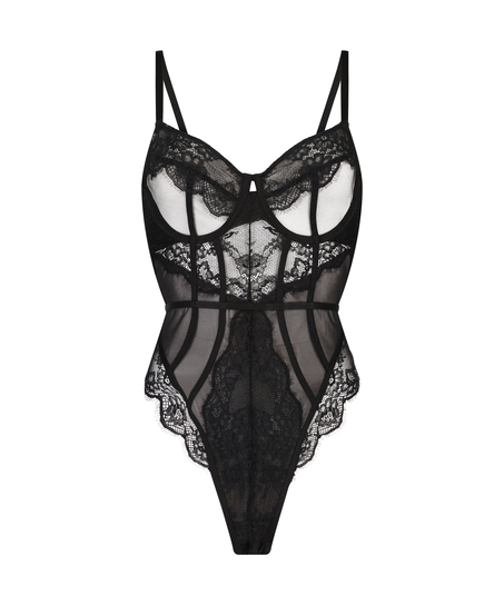 Body Brie na fiszbinach, Czarny