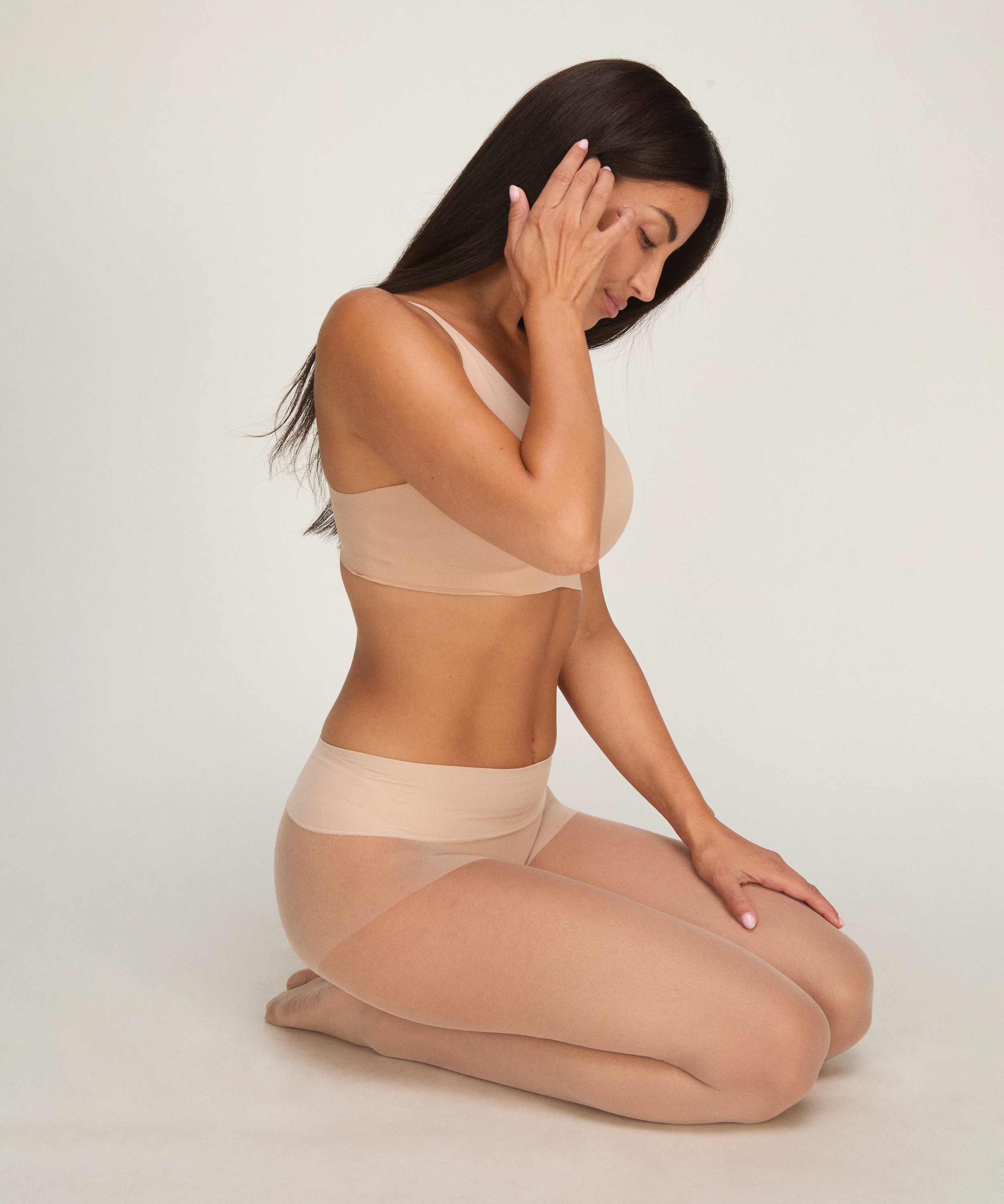 Tight 20 Denier Seamless Velvet Touch, Brązowy, main