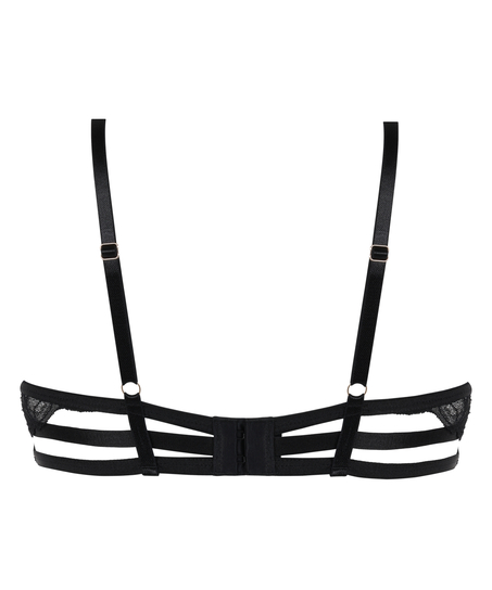 Biustonosz usztywniany z fiszbinami Cierra, Czarny