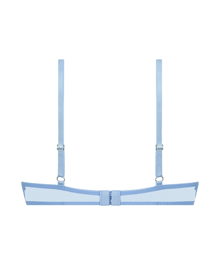 Usztywniony biustonosz push-up z fiszbinami Isabella, Niebieski
