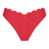 Majtki Bikini Wysoko Krojona Scallop, R&oacute;żowy