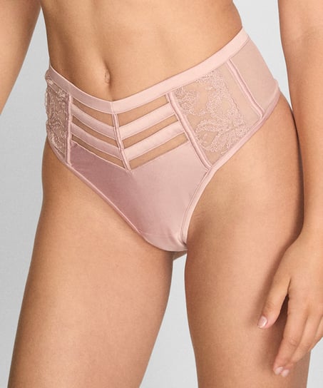 Stringi z wysokim wycięciem Rosa, R&oacute;żowy