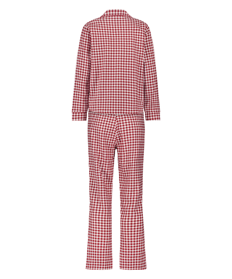 Piżama we wz&oacute;r Flannel, Czerwony