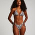 G&oacute;ra od bikini w kształcie tr&oacute;jkąta w zebrę Doha, Biały