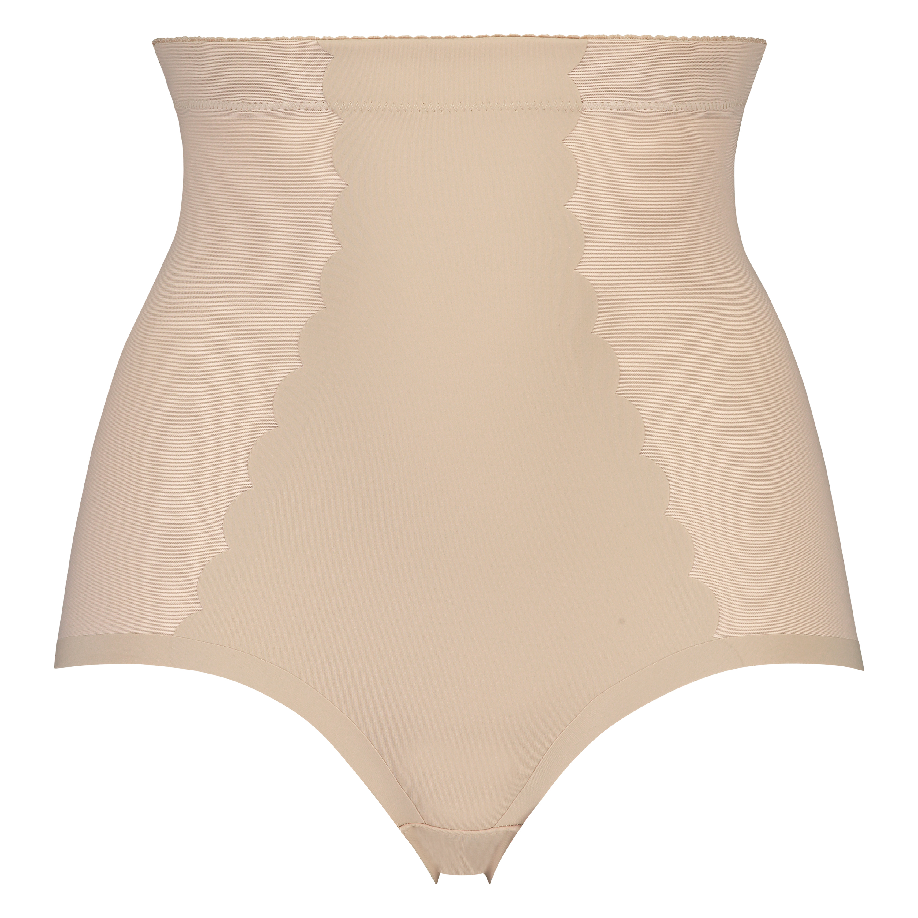 Sculpting scallop high waisted brief - Level 3, Beżowy, main