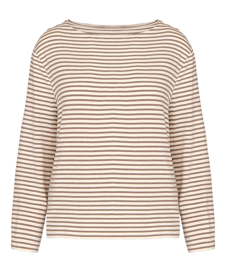 Pyjama Top Loose Jersey, Biały