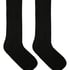 Cashmere Blend Ribbed Socks, Czarny