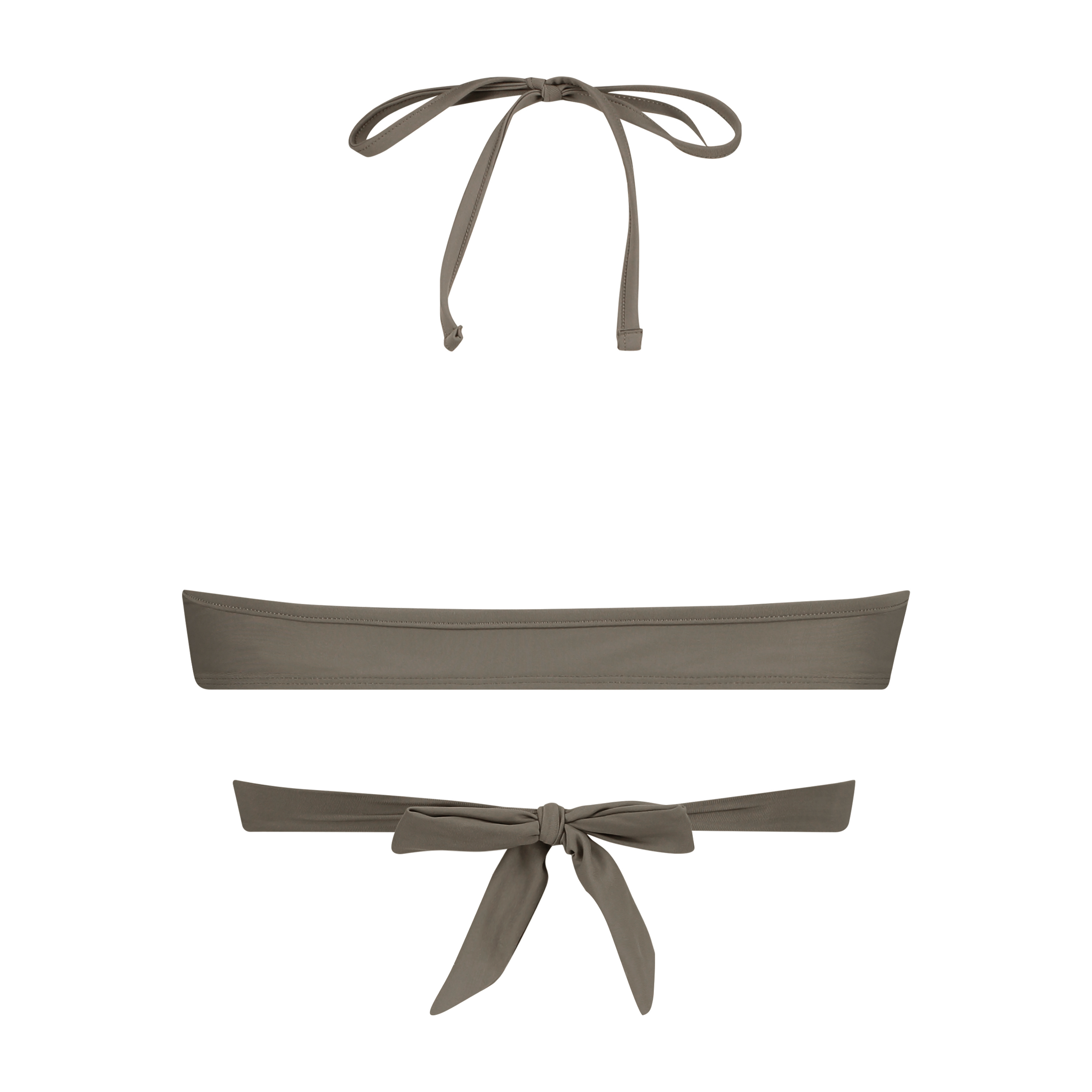 Tribe triangle bikini top, Zielony, main