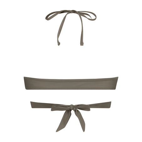 Tribe triangle bikini top, Zielony