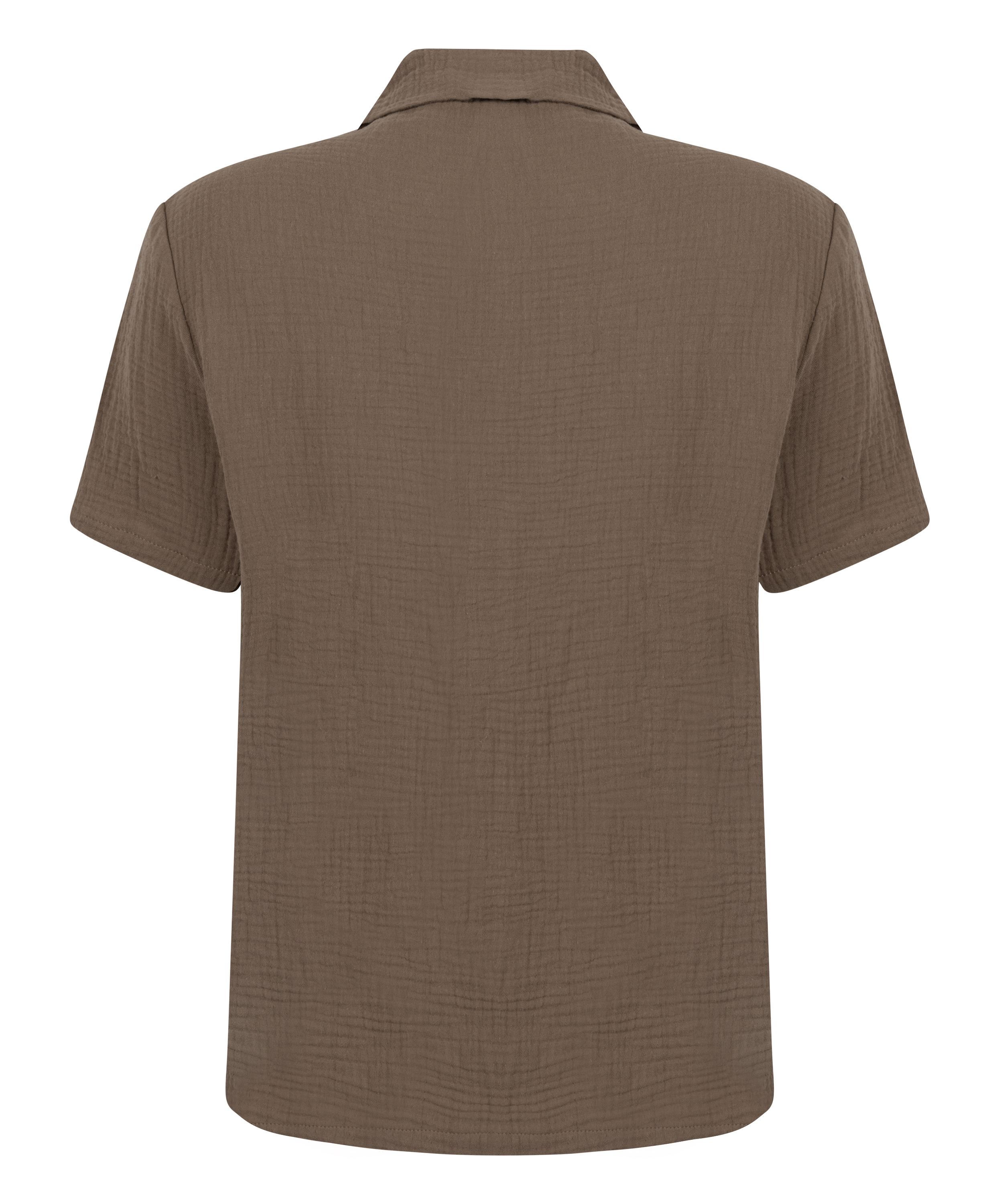 Muślinowa narzutka, Brązowy, main