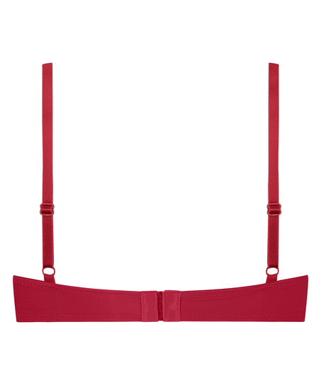 Demi Padded Underwired Bra, Czerwony