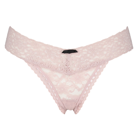 Stringi z kwiatowej koronki, Fioletowy