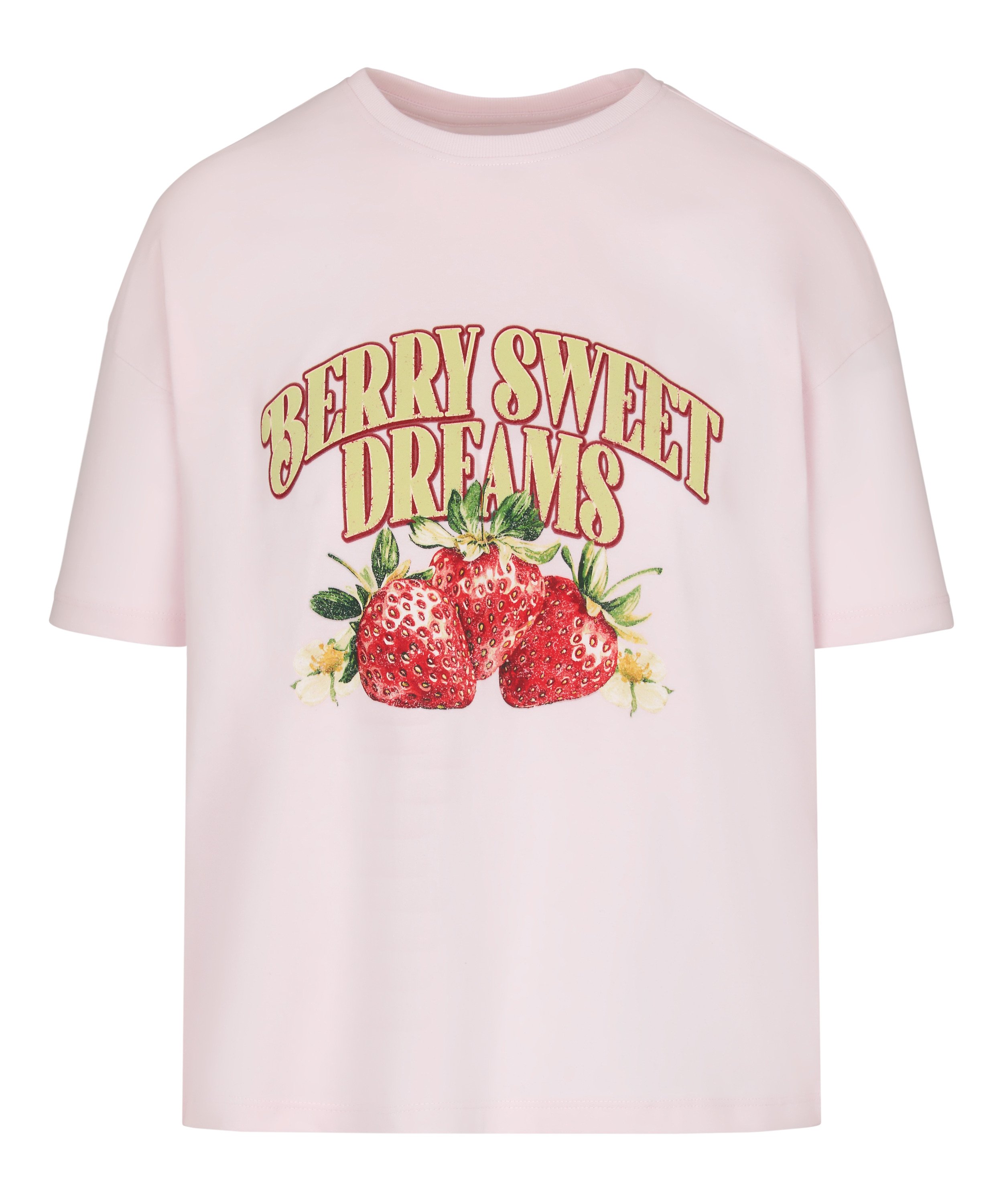 T-shirt z Nadrukiem, R&oacute;żowy, main