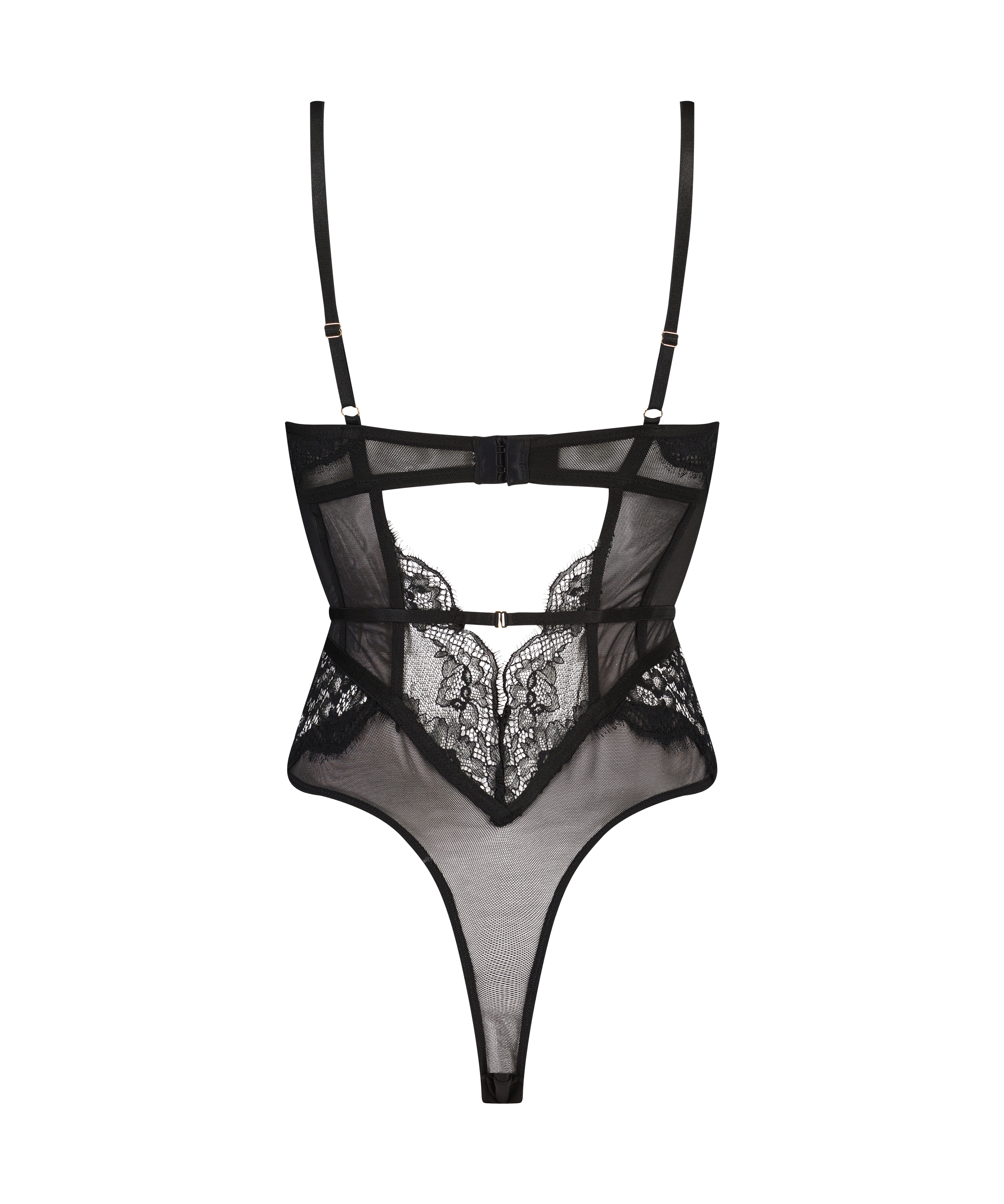 Body Brie na fiszbinach, Czarny, main