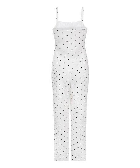 Komplet Piżamy Dots, Biały