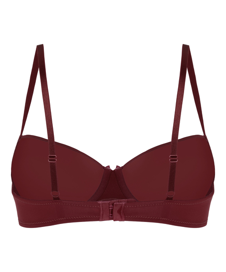 Demi Padded Underwired Bra, Czerwony