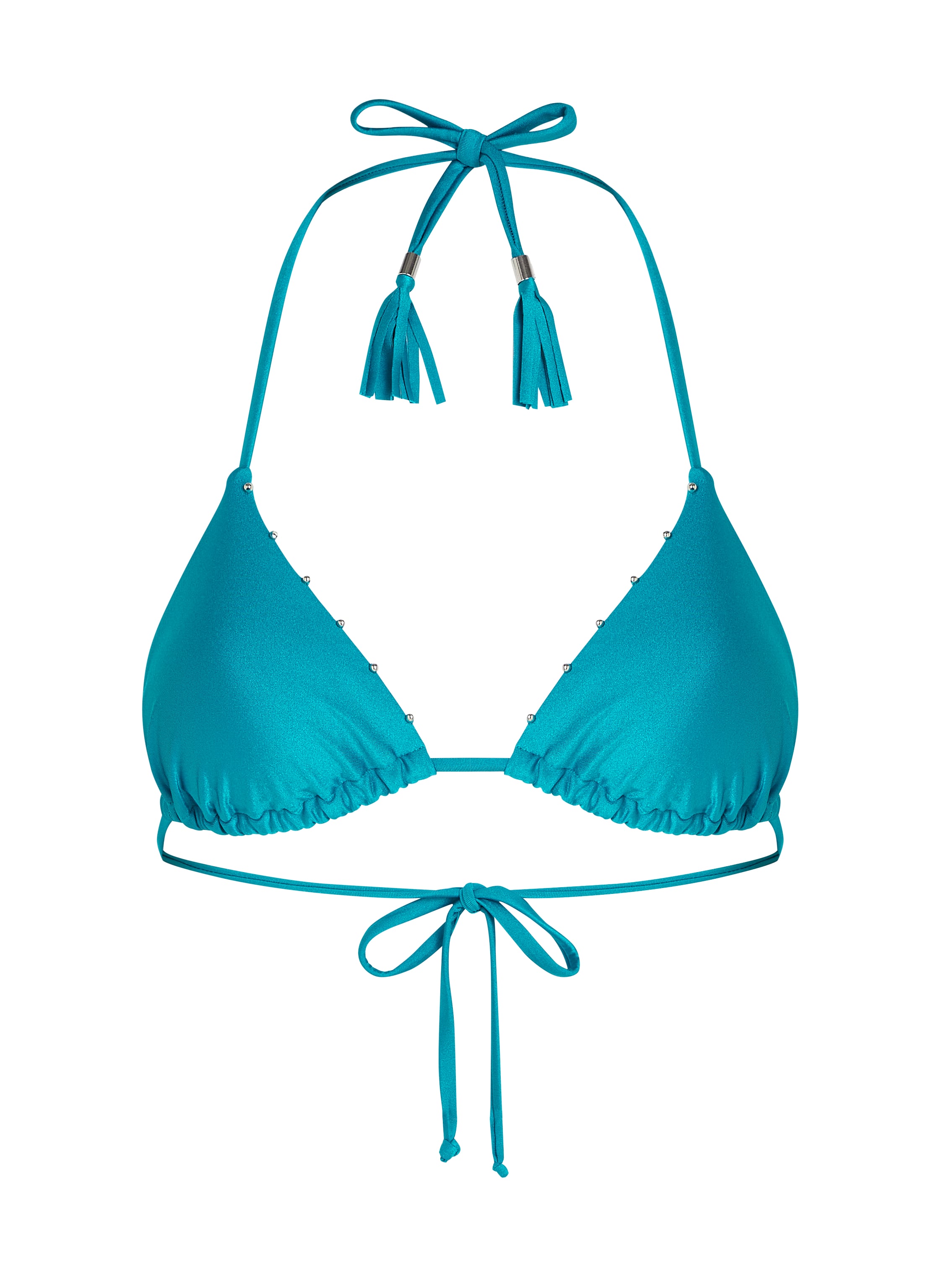Biustonosz bikini z tr&oacute;jkątnymi miseczkami Aqua, Zielony, main