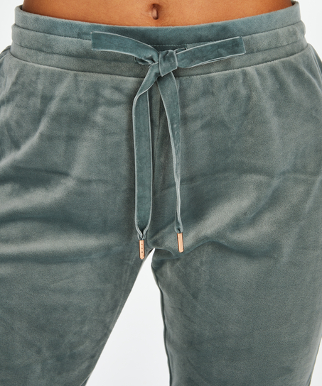 Tall velours Jogging pants, Zielony