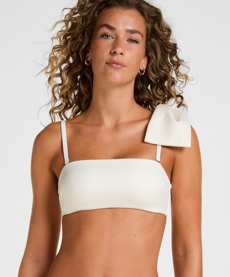 Bandeau Bikini Top Como, Biały