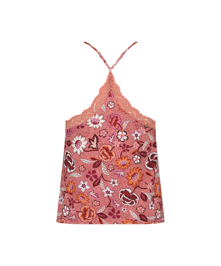 Koronkowa Kamizelka Z Tkanego Koronki, R&oacute;żowy