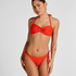 Luksusowy Top Bikini Bandeau z K&oacute;łkiem, Czerwony