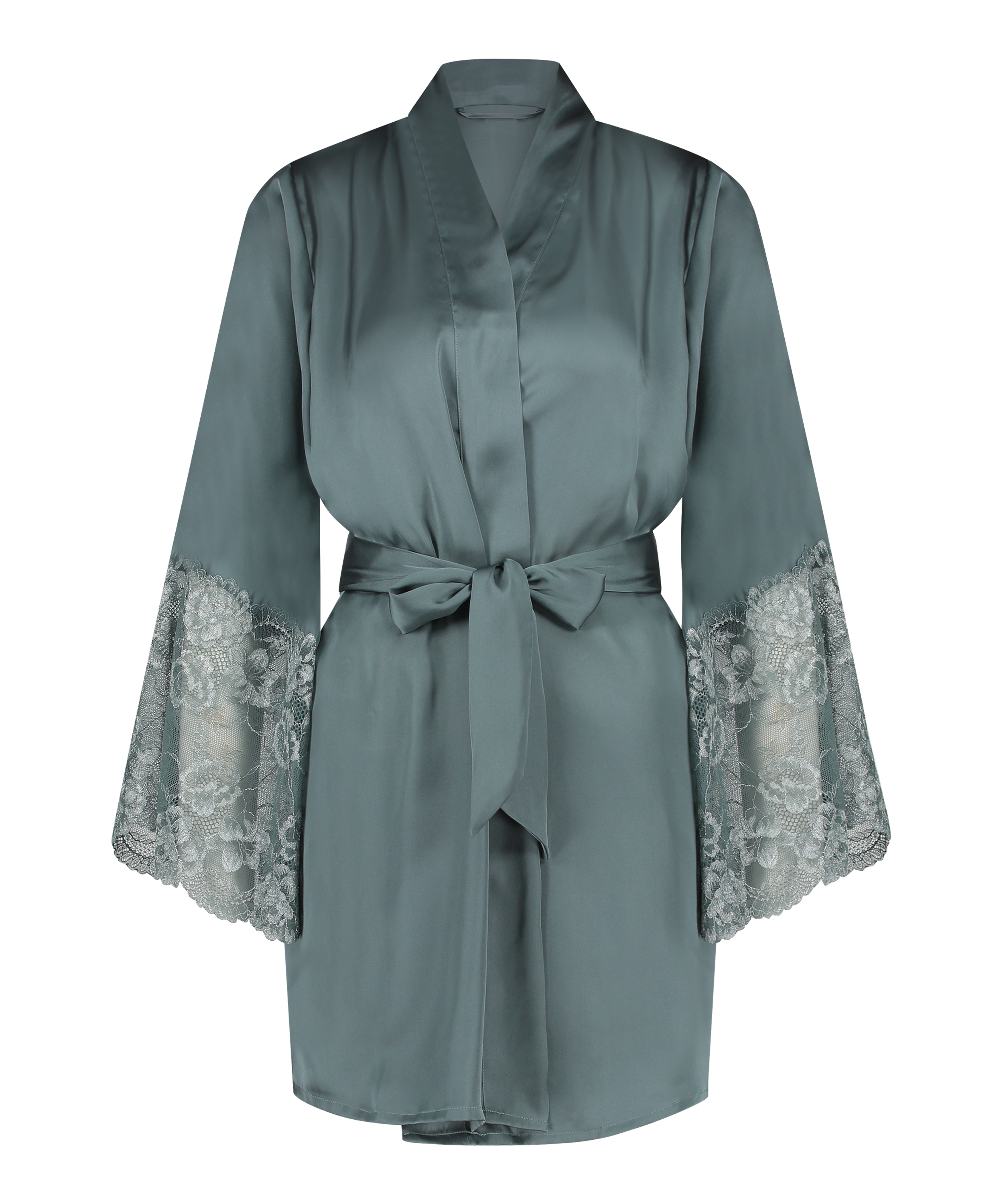 Satynowe kimono, Niebieski, main