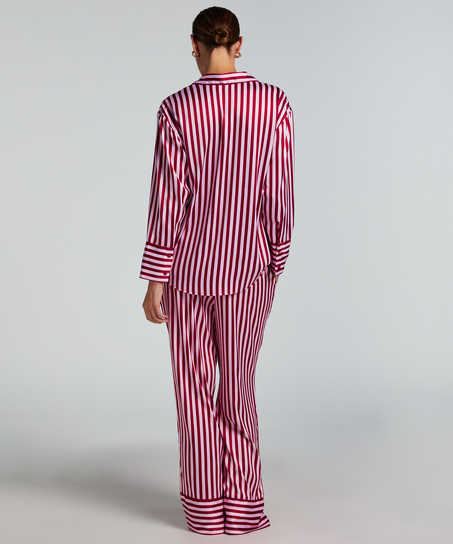 Spodnie z satyny, R&oacute;żowy