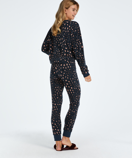 Piżama z torbą, Niebieski